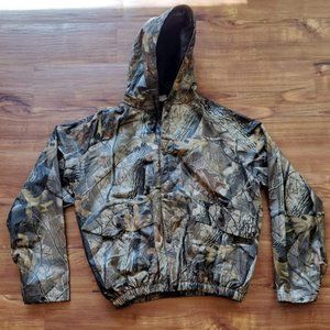 Men's Dry Wear camo rain jacket, size large